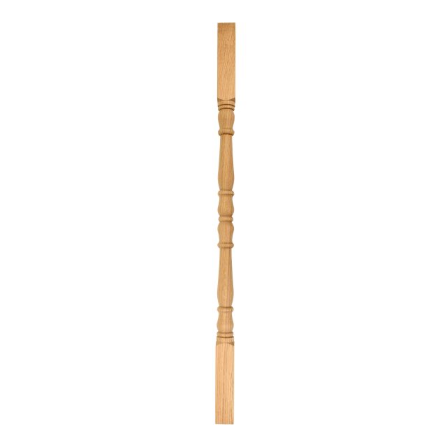 AW Oak-No 1-Tulip-41mm x 900 - Wooden staircase spindle.