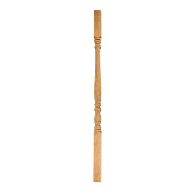 AW Oak-No 2-Colonial-41mm x 900 - Wooden staircase spindle.