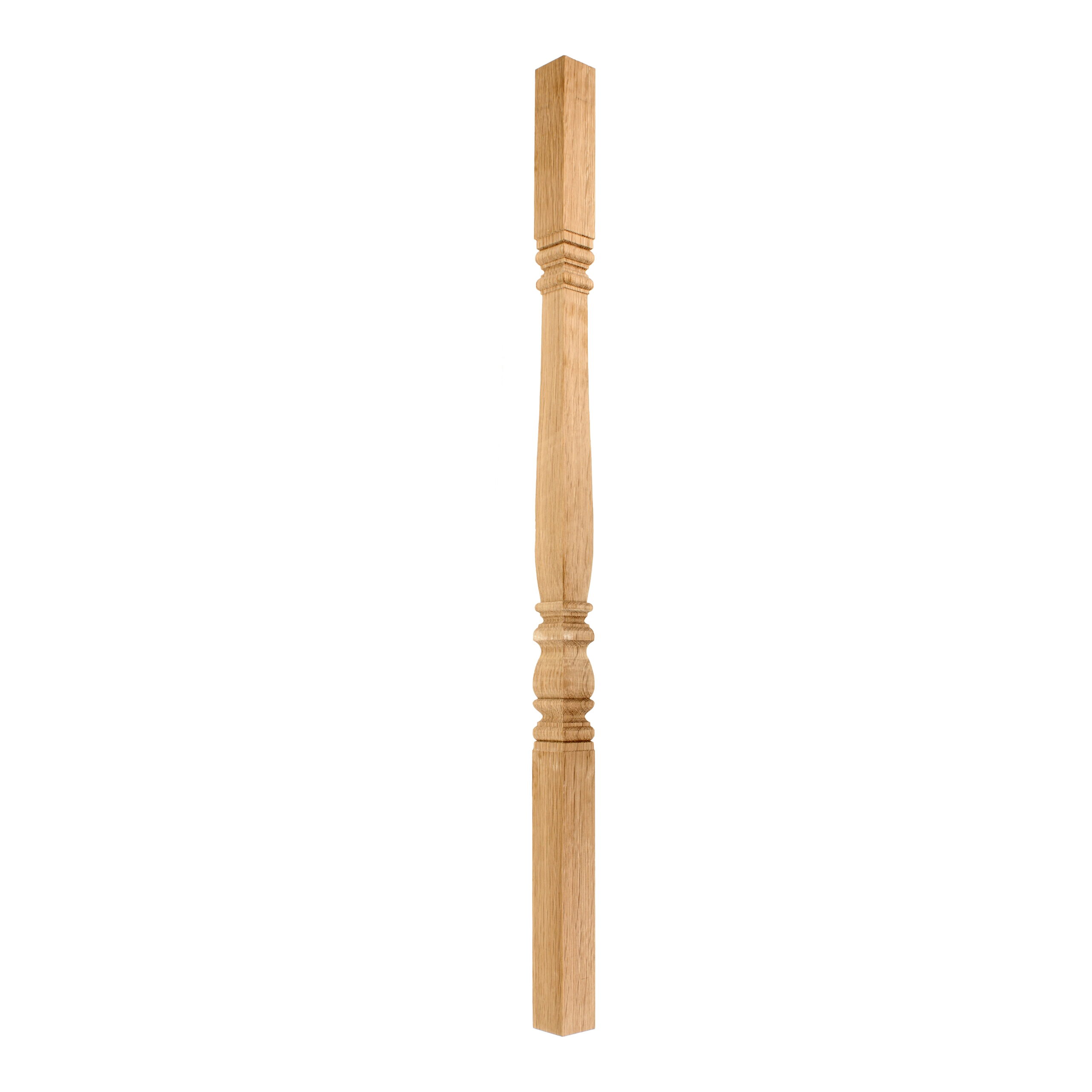AW Oak-Square Turned Colonial No 2-41mm x 900 - Wooden Staircase Spindle
