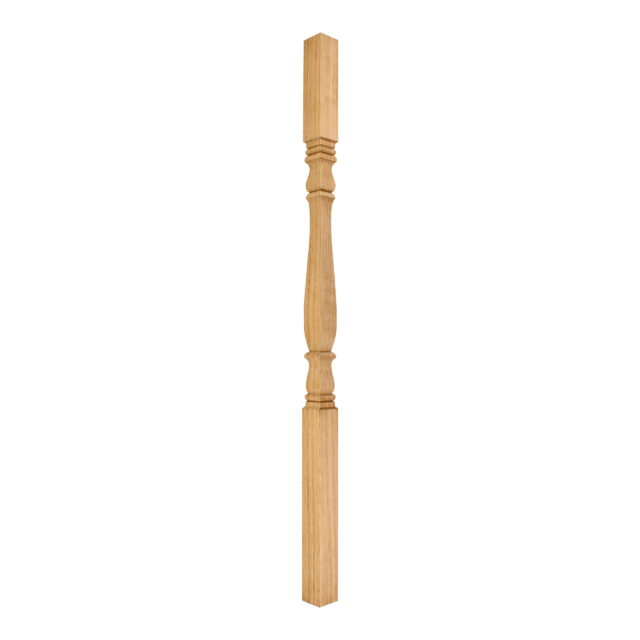 AW Oak-Square Turned Provincial No 3-41mm x 900 - Wooden Staircase Spindle
