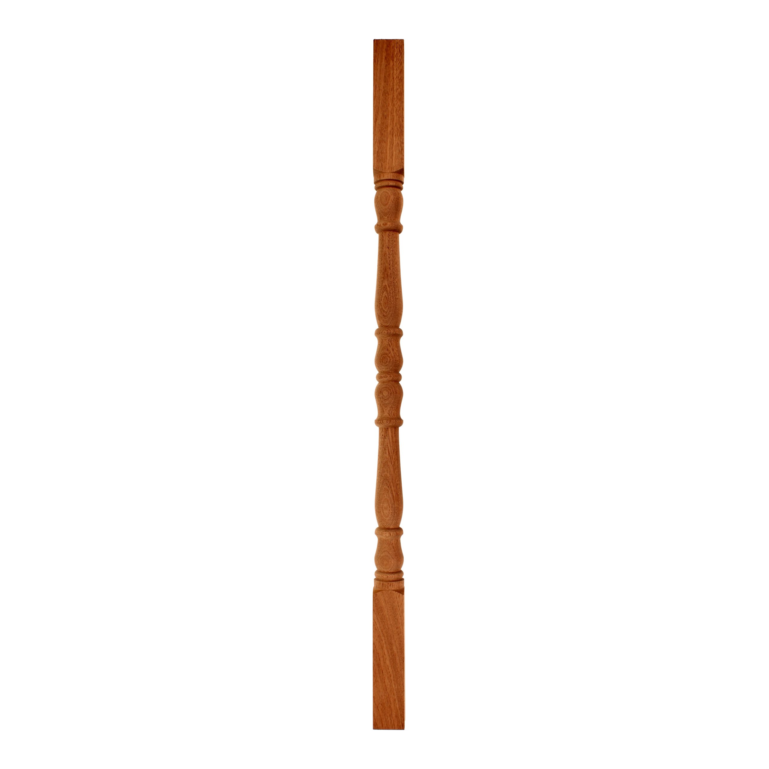 Mahogany-No 1-Tulip-41mm x 900 - Wooden staircase spindle.