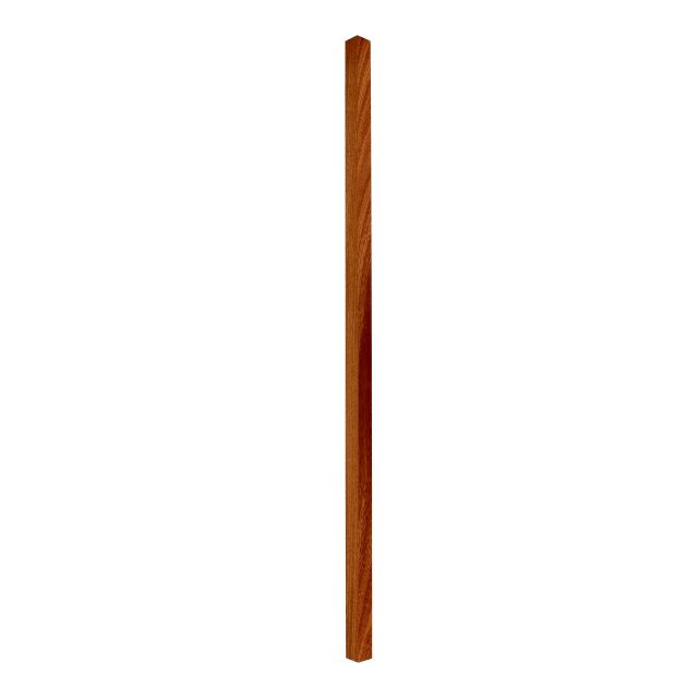 Mahogany-Square-27mm x 900 - Wooden staircase spindle.