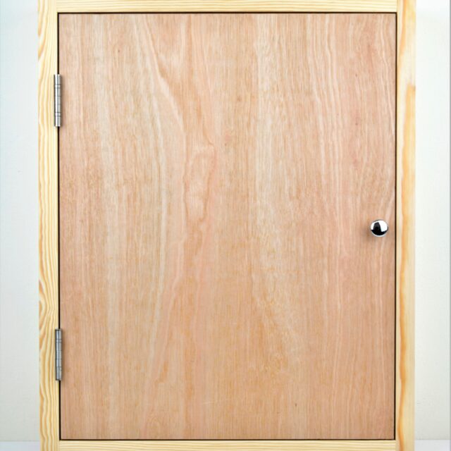 Left Hung-Single Door-Chamfered Architrave