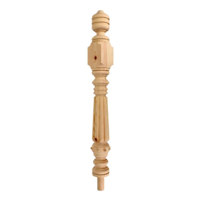 Matching Newel Posts Fluted & Twisted