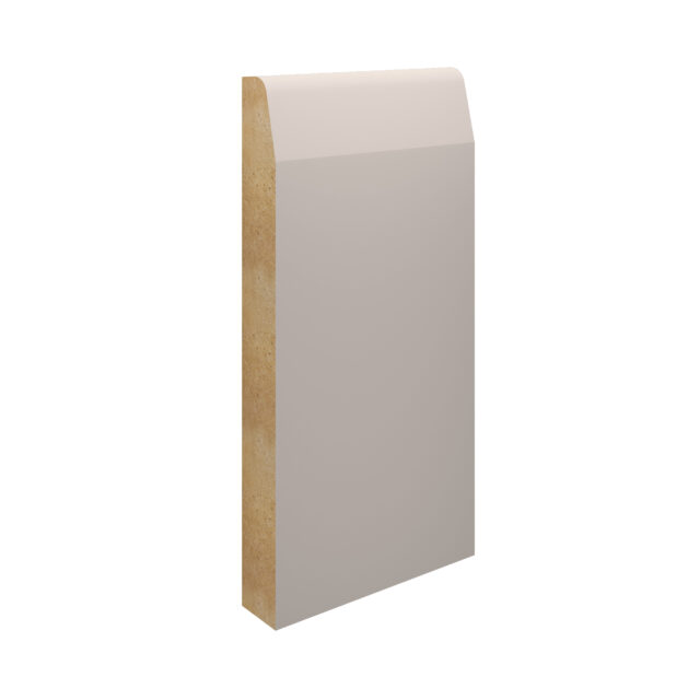 White Primed MDF-Chamfered & Rounded Skirting-168x18x4400