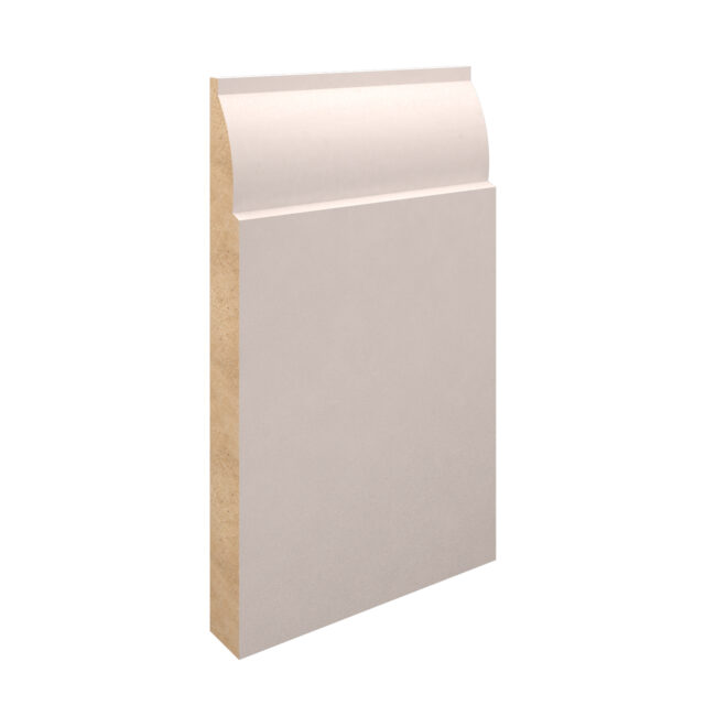 White Primed MDF-Ovolo Skirting-168x18x4400
