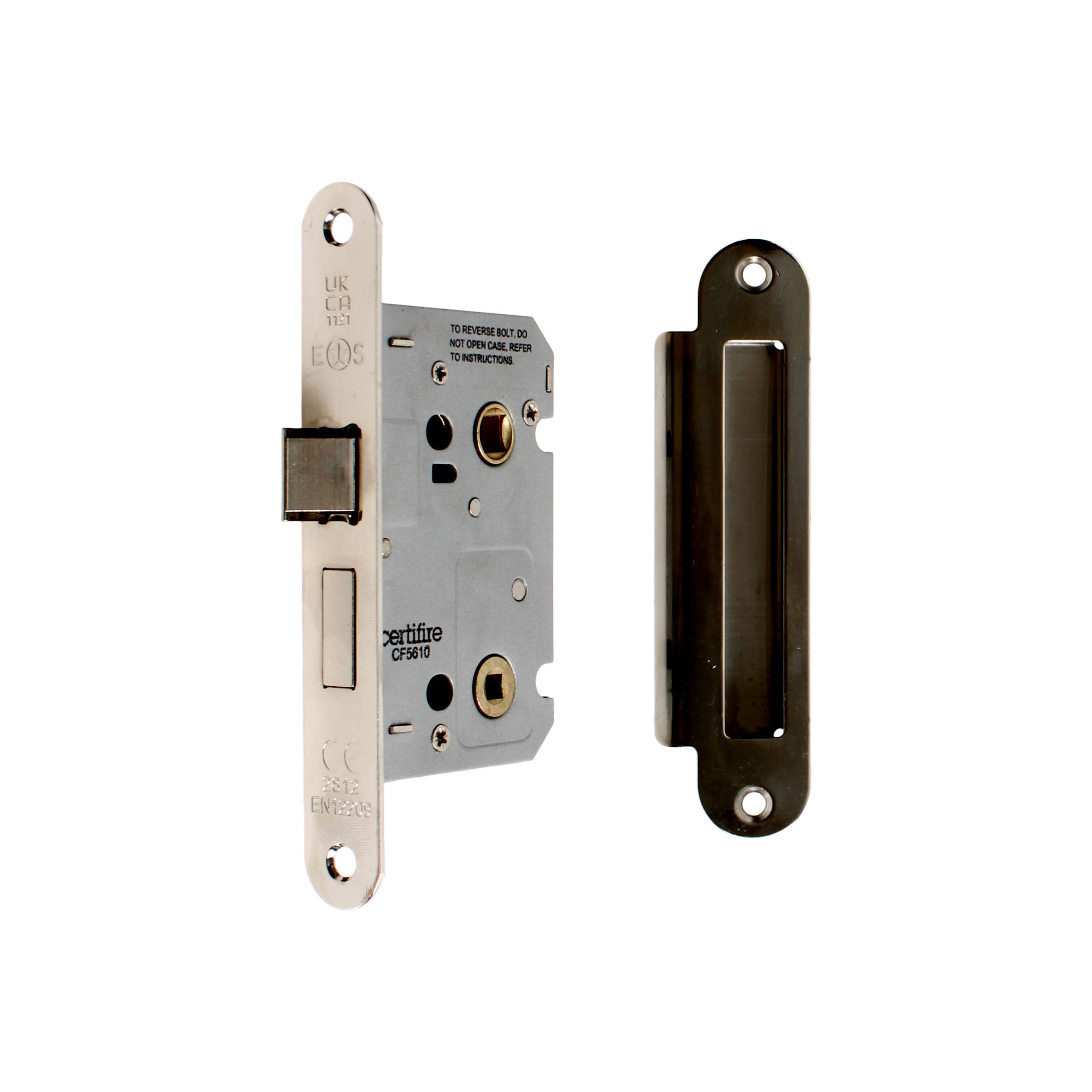 Smith & Locke Bathroom Lock Set Fire Rated for Interior and Bathroom