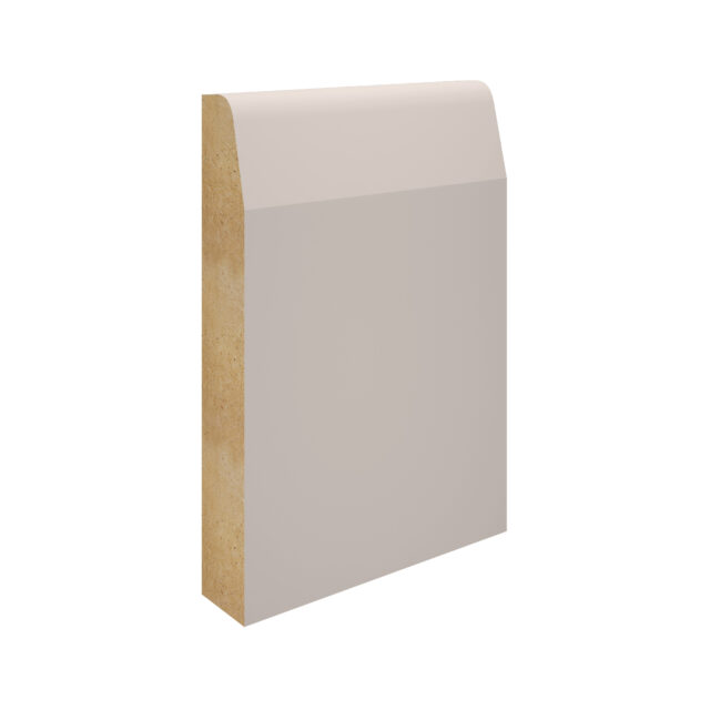 White Primed MDF-Chamfered & Rounded Skirting-119x18x4400