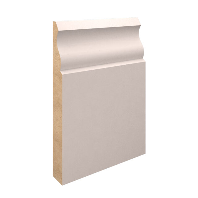 White Primed MDF-Ogee Skirting-144x18x4400