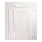 2 sets of "Cut & Mitred" White Primed MDF-Chamfered Architrave-68x18 (6 pieces in total)